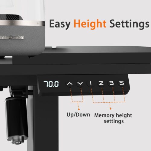 Electric Standing Desk Adjustable Motorised Sit Stand 120/140cm Home Office Game - Picture 16 of 30