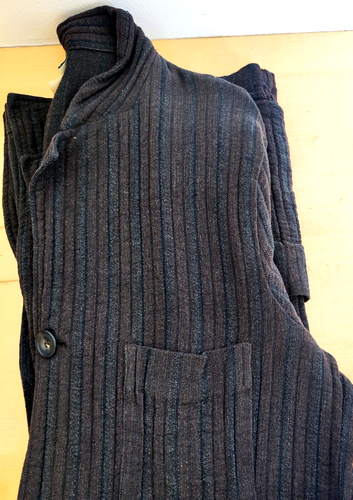 Dries van Noten Herren L Three-Pocket Ripp Cardigan Wolle-Baumwolle Pullover Pulli - Bild 6 von 6
