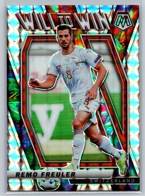 2021-22 Panini Mosaic FIFA World Cup #14 Remo Freuler Will to Win Prizm
