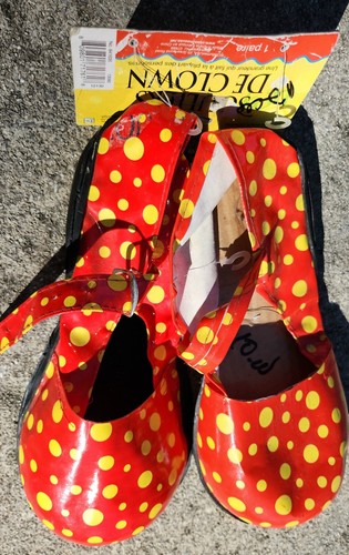Clown Shoes And Nose Funny Scarry Prank Costume Accessory - Picture 9 of 9
