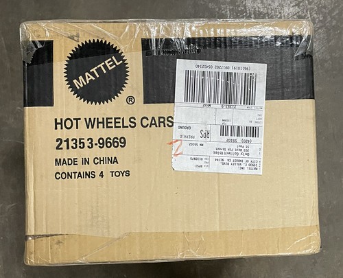 Factory Sealed Case - HOT WHEELS 1/18 21353 FERRARI 365 GTB 4 1968 RED 4pk - Picture 3 of 4
