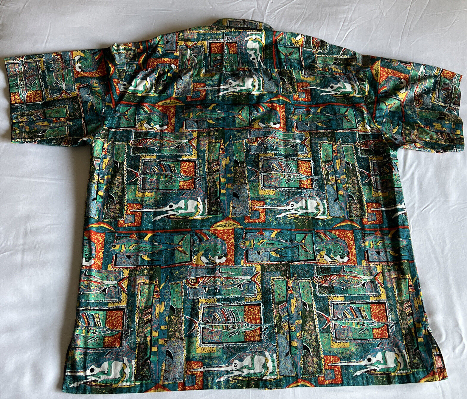 Vintage Kahala Fish Hawaiian Shirt • Sz L • Cotton - image 6