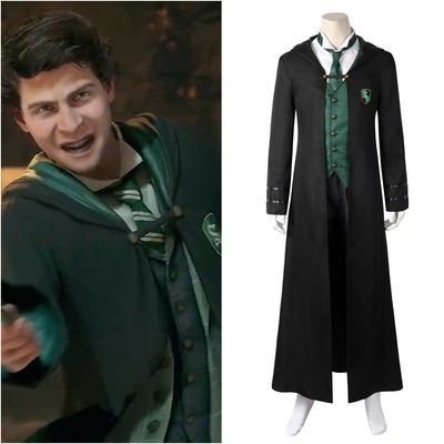 Hogwarts Legacy Male Uniform Slytherin Costume Cosplay Suit Handmade