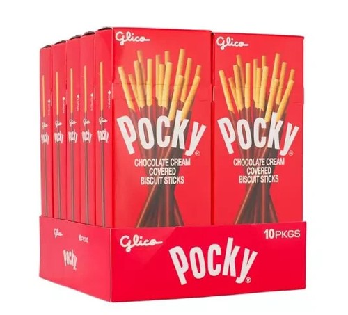 PAQUETE DE 4 - Palitos de galleta cubiertos de crema de chocolate Pocky, 1,41 OZ, 10 UNIDADES - Imagen 2 de 5
