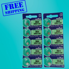 Murata / Sony 364 SR621SW Watch Battery  Exp.2034 - 10Pc