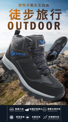 Botas de nieve de piel cálida de invierno para hombre impermeables antideslizantes botas de combate al aire libre - Imagen 9 de 23