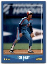 1988 Score Tom Foley Montreal Expos #159