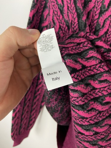 RRP$ 400 Moschino Couture Virgin Wool Pink Womens Sweater Sz US-4/I-38 - Picture 13 of 19