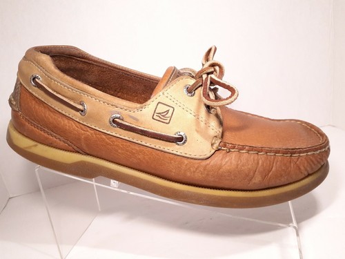 SPERRY Top-Sider 8.5 Mako Brown Tan 2-Eye Boat Loafers MENS 8.5 Shoes 0216432 - Picture 3 of 12