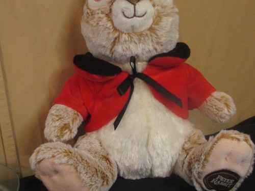 Peter Rabbit Dan Dee Plush 15" Red Vest Stuffed Animal - Picture 3 of 8