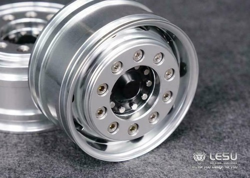 LESU Front Wide Wheel Hub for 1/14 Tamiye Model Axle RC Tractor Truck Bearing - Picture 3 of 7