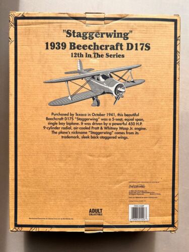 Special Edition Black Chrome Wings of Texaco Staggerwing 1939 Beechcraft D17S - Picture 3 of 14