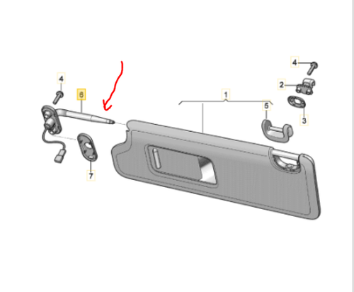 Bentley Continental 12-18 GTC Superspeed Convertible Parasole Supporto Cerniera - Picture 2 of 5