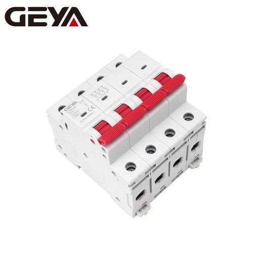GEYA AC Mini Circuit Breaker MCB 4P 6/10/16/25/32/40/50/63A 6kA C Curves Switch - Picture 4 of 11