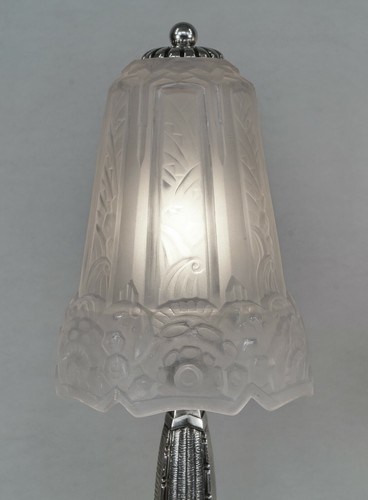 MAYNADIER : pair of FRENCH 1930 ART DECO LAMPS ..... lamp muller daum era france - Picture 6 of 11