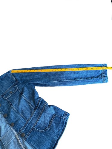 Baccini Women Long Sleeve Button Down Medium Denim Jacket Pockets Size M - Picture 9 of 11