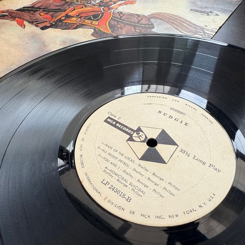 BUDGIE - BUDGIE HARD ROCK 1970 ULTRA RARE PRESS COLOMBIA DISCOS FUENTES EX LP - Picture 4 of 4