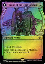 MTG FOIL Throne of the Grim Captain  The Grim Captain Showcase  - The Lost