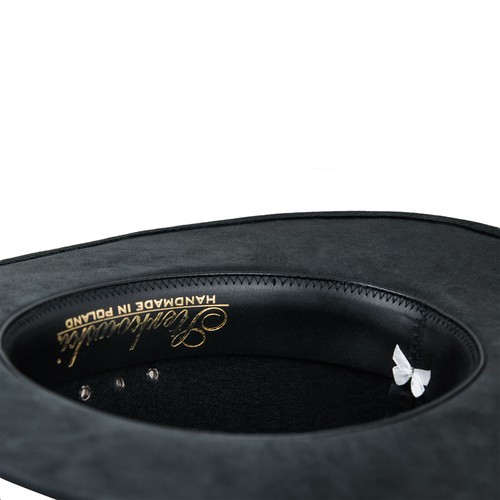 Sombrero occidental de cuero Sterkowski BUCKAROO Rancher Outback fiesta de vaquero vintage - Imagen 6 de 16