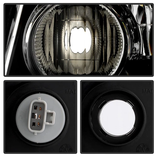 For 2005-2015 Nissan Xterra Black Headlights Headlamps Replacement Left+Right - Picture 5 of 6