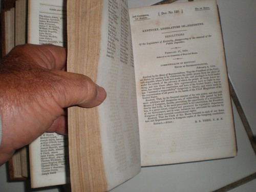 2 Rare 1833-34 Antique Books EXECUTIVE DOCUMENTS 22d Cong. to House of Represent - Picture 12 of 12