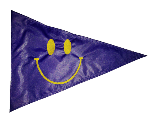 Custom Smiley Gesicht DREIECK Flagge Sicherheit ATV UTV Trike Fahrrad Kajak Spielhaus - Bild 11 von 15