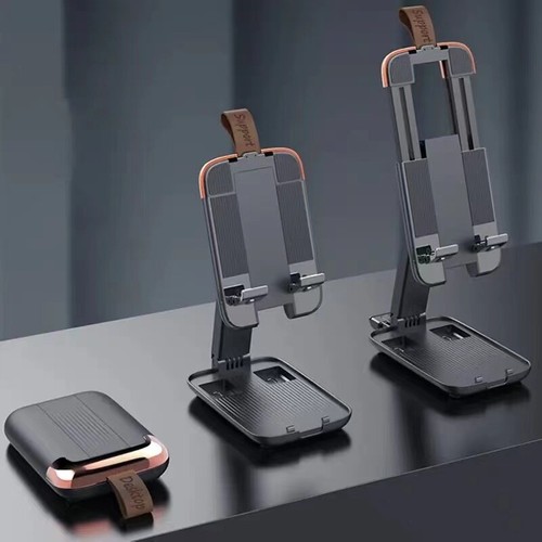 Foldable Cell Phone Stand Angle & Height Adjustable Desk Holder For iPad Phone - Picture 1 of 16