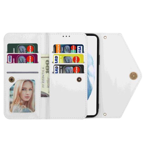 For Samsung Galaxy S25 Ultra Crossbody Card Slot Zipper Wallet Case Stand Cover - Picture 52 of 64