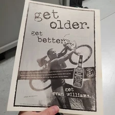 1999 Evan Williams Kentucky Bourbon Whiskey vintage print ad advertisement