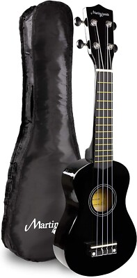 Martin Smith Sopran Ukulele - Schwarz - UK212-BK - NEU -