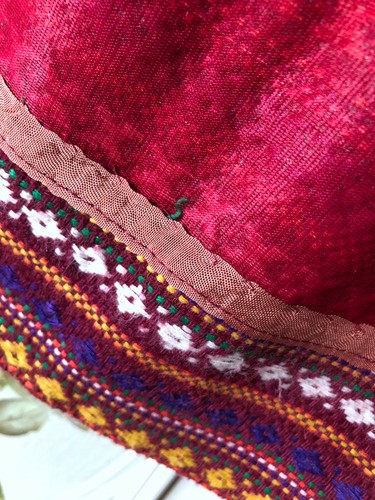 VTG 70s PEERLESS BOSTON TWIGGY MINI SKIRT MAROON BLUE GREEN YELLOW 24.25" WAIST - Picture 10 of 11