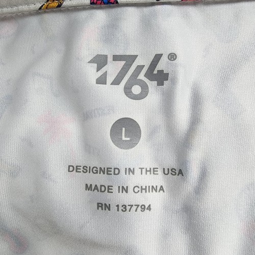 Camisa polo de golf 1764 para hombre L manga corta elástica para todo el festival - Imagen 9 de 11