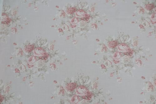 RALPH LAUREN CURTAIN FABRIC DESIGN "Wainscott Floral" 3.45 METRES CAMEO PINK - Picture 2 of 8