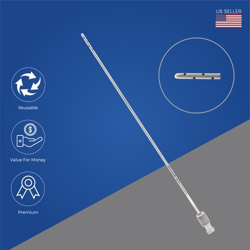 Cánulas de liposucción 8 agujeros diámetro 2 mm longitud 15 cm instrumentos de transferencia de grasa - Imagen 2 de 2