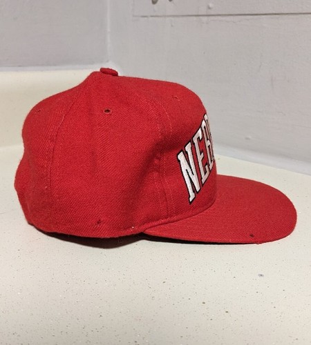 Vintage Nebraska Huskers Starter Arch Snapback Hat Cap Wool RARE 90s - Picture 2 of 7