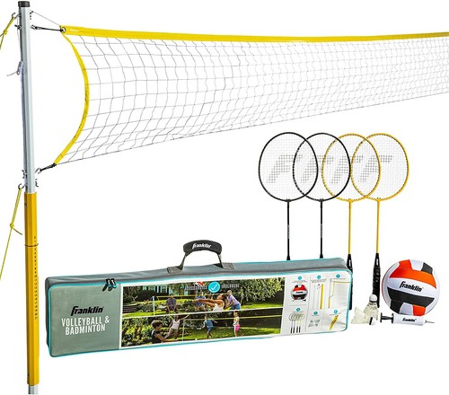 Franklin Sports Volleyball & Badminton Combo Set - Bild 1 von 4