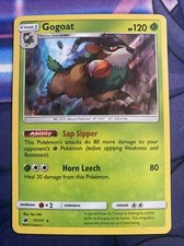 Pokemon TCG Sun and Moon Crimson Invasion LP Holo Gogoat 11/111