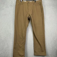 Weatherproof Vintage Fleece Lined Canvas Pants Mens 40X30 Tan Khakis Stretch NEW