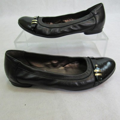 ladies black flat shoes size 6