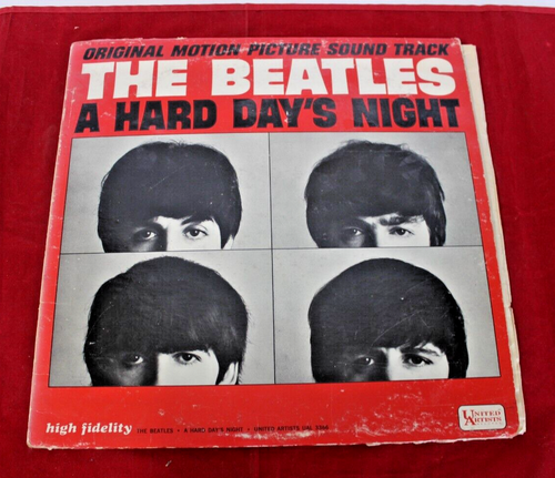 THE BEATLES " A HARD DAY'S NIGHT MONO LP 1st“ I Cry Instead” Error Vinyl - Imagen 7 de 8
