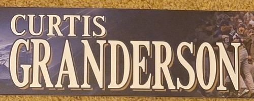 Curtis Granderson Game Used Brewers 2018 NLCS Locker Tag MLB Authenticated - Picture 3 of 7
