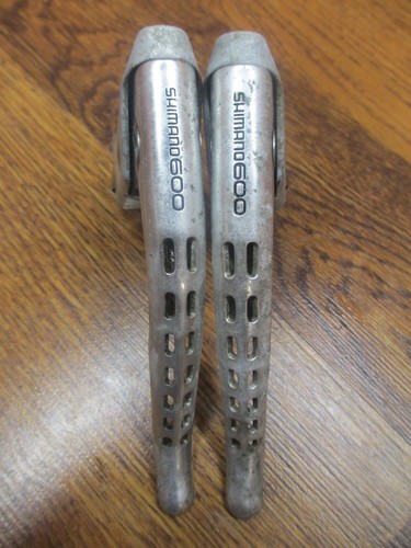 VINTAGE SHIMANO 600 BL-6208 DRILLIUM AERO BRAKE LEVERS  - Picture 2 of 4