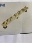 Linear Shower Drain 304S.S.  SD-101-24ZG 24” X 2.75” Gold Center Outlet 2”