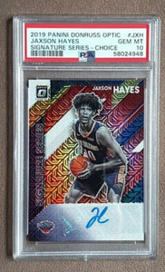 2019-20 Optic Choice Jaxson Hayes Rookie Signature Series Auto ~ PSA 10 Gem Mint