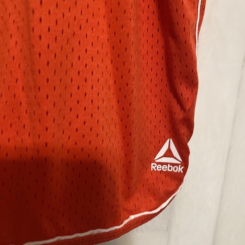 Reebok Men's Mesh Basketball Shorts Size XXXL Poppy Red New With Tags - Picture 2 of 12