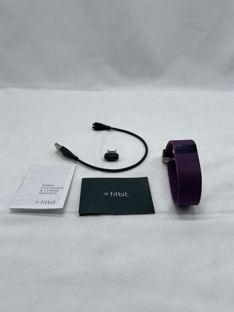 Fitbit Charge HR Wireless HEART RATE Activity Wristband - PLUM FB405BKL Large Fitbit Charge HR Wireless HEART RATE Activity Wristband - PLUM FB405BKL Large