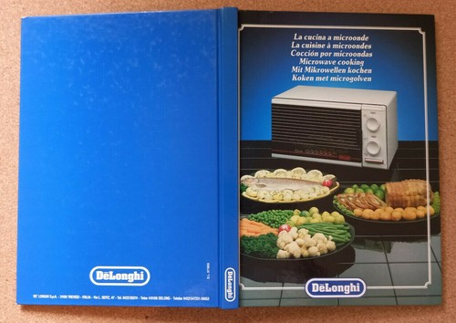LIBRO Manuale Ricette LA CUCINA A MICROONDE 1988 DeLonghi in 6 lingue - Picture 2 of 9