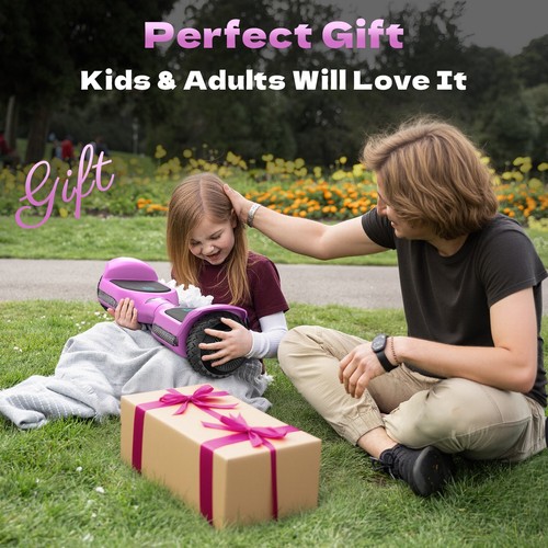 Hoverboard autoequilibrado Gyroor G13 6,5"" para niños con Bluetooth-rosa - Imagen 7 de 9