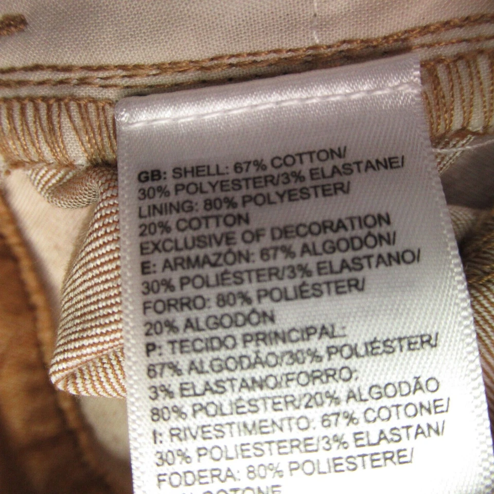 Pantalones de mezclilla North Face para mujer 12 bolsillos al aire libre mezcla de algodón pierna recta marrón Foto 4 de 4