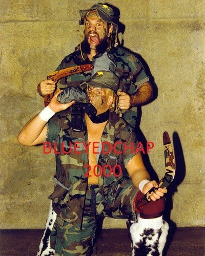 NEW ZEALAND MILITIA RIP MORGAN & JACK VICTORY WRESTLER 8 X10 WRESTLING PHOTO WCW - Bild 1 von 1